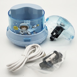 Mini Văn Phòng Hoạt Hình Tự Động USB Pin Điện Sinh Viên Tự Động Sacapunta Văn Phòng Phẩm Tàu Vũ Trụ Nhựa Mài Màu Xanh Cho Bút Chì - Product Image 2