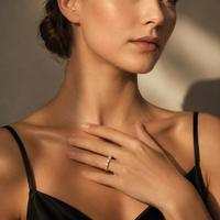 Bague de fiançailles en moissanite 3 mm 0,1 ct pour femme, style simple, bague de fête, prix d'usine, bague de mode pour femme, alliance éternité de mariée