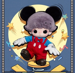 Hot Bán 100% Gốc Dimoo Thế Giới DIS-NEEY Series-Mickey Vinyl Sang Trọng Túi Phim Hoạt Hình Đồ Chơi Quà Tặng Popmart - Product Image 5