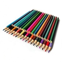 Crayons de couleur en plastique personnalisés 12/18/24/36/48 couleurs pour enfants, crayons de dessin et de peinture pour enfants, Lapis De Cor