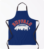 Nouvel tablier Buffalo City NY, cadeau pour les fans de football américain, tablier rouge et bleu, fierté de Philadelphie et de Buffalo, merchandising personnalisé