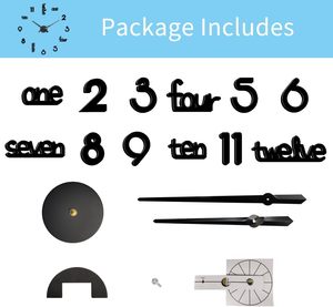 <span class=keywords><strong>Orologio</strong></span> <span class=keywords><strong>da</strong></span> <span class=keywords><strong>Parete</strong></span> Lucktime Grande, Moderno, Stile Art Déco, Analogico, a Batteria, Silenzioso, Senza Cornice in Acrilico, Decorativo per Soggiorno, Camera <span class=keywords><strong>da</strong></span> Letto, Casa - Product Image 6