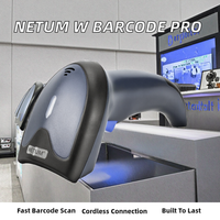 Pemindai Barcode 1D/2D Nirkabel Berkecepatan Tinggi dengan Antarmuka USB/COM, Cocok untuk POS Ritel, Tiket Acara, Pembayaran Mobile, Dll.