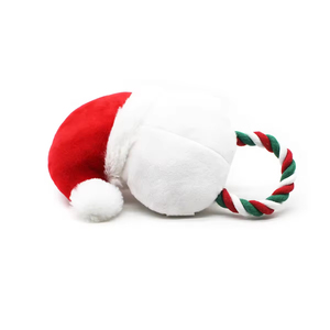 Nouveau design en promotion : Jouet pour chien en peluche de Noël mignon, jouet à mâcher en corde de coton doux et couineur pour l'entraînement des animaux de compagnie - Product Image 3