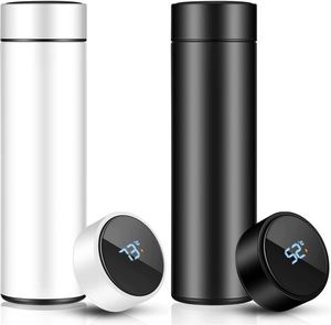 Hot Selling 16oz Stainless Steel Vacuum Digital <b>Smart</b> Tumbler with LCD Temperature Display and Lid Private Label - Product Image 1