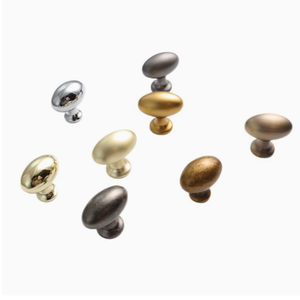 现代厨房家具旋钮实心锌合金橱柜门拉手蛋形抽屉拉手 - Product Image 3