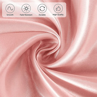 Nappe Ronde en Satin Gris Champagne de Luxe, Couleur Unie, Plusieurs Tailles Disponibles pour Mariages, Fêtes, Banquets