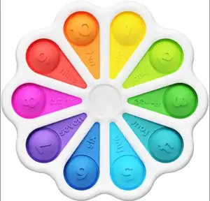 FT228 Anti Stress Relief Sensory 10 Digits Colorful Fidget Toys Push Bubbles Sensory Toys Popper Fidget Digits Toy