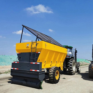 Tractor tracción equipo de construcción de carreteras 8cbm 12cbm cemento Cal polvo esparcidor gránulos ceniza suelo esparcidor para la venta - Product Image 5