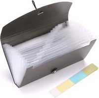 Organiseur de dossiers accordéon A4 de qualité industrielle, classeur extensible pour chèques et factures, 13 pochettes, étiquettes pour factures, papeterie de bureau, porte-documents
