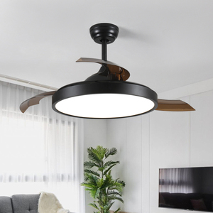 Kit d'entrepôt commercial de luxe à enroulement invisible de <span class=keywords><strong>lustre</strong></span> à distance dans la lumière de ventilateur de plafond de silence de <span class=keywords><strong>ventilation</strong></span> - Product Image 2