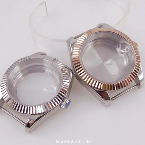 Boîtier de montre étanche 100m avec date et <span class=keywords><strong>lunette</strong></span> dentée pour mouvements NH34 NH35 ETA2824 PT SW200 - Product Image 2