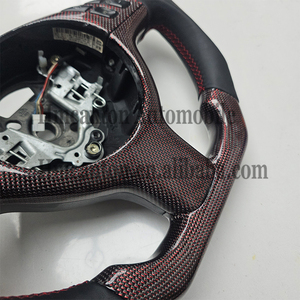 Volante de Cuero Liso de Alta Calidad y Fibra de Carbono para BMW E46 M3 M6 E61 E62 E63, en Oferta - Product Image 6