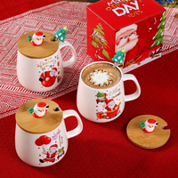 Tasse en céramique Père Noël, cadeau de Noël créatif, souvenir de fête, cadeau de Noël pour amis et famille
