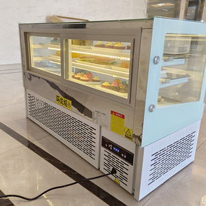 <span class=keywords><strong>Vitrine</strong></span> réfrigérée de <span class=keywords><strong>comptoir</strong></span> pour gâteaux, mini-réfrigérateur à refroidissement par air, présentoir à desserts pour boulangerie, prix compétitif - Product Image 4