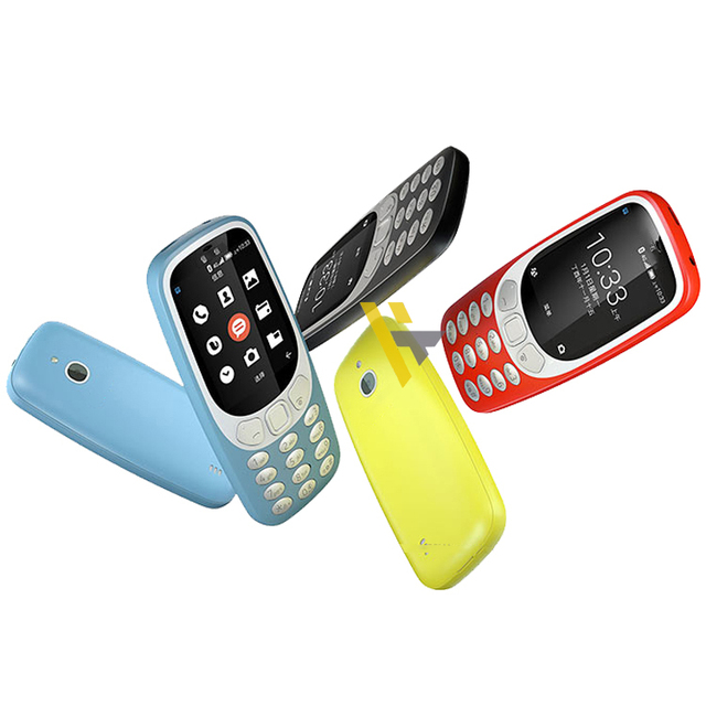 Low Price Wholesale 2.4'' TFT Basic Feature Phone 3310 GSM/HSPA/LTE Network, 2MP Camera, 1200mAh Removable Battery, FM Radio