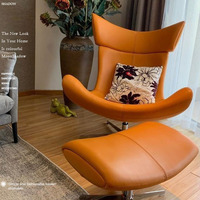 Cadre de salon moderne en fibre de verre mobilier design fini en PU mobilier de salon BoConcept chaise imola repose-pieds