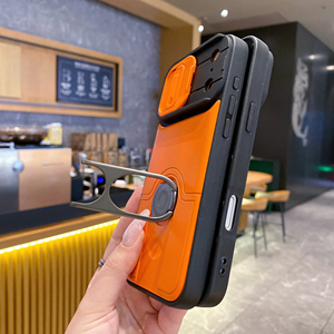 Nouvelle coque de téléphone 2-en-1 pour <span class=keywords><strong>iPhone</strong></span> 18 17 16 15 14 13 12 <span class=keywords><strong>11</strong></span> <span class=keywords><strong>Pro</strong></span> <span class=keywords><strong>Max</strong></span> avec cache-caméra coulissant, béquille réglable et fonction de refroidissement - Product Image 4