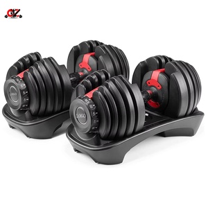Gym Equipment 24kg Adjustable <b>Dumbbell</b> Free Weights Pure Steel-coated <b>Dumbbell</b> Set Combination Anti-Slip Nylon Handle Men - Product Image 1