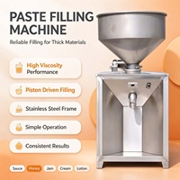 Machine de remplissage de pâtes à piston stable, facile à démonter et à nettoyer, pour sauces alimentaires, crèmes et pâtes épaisses