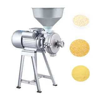 110V Electric Feed Mill Wet And Dry Cereals Grinder Corn Grain Rice Coffee Wheat Flour Mill Grinding Machine