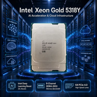 Baru untuk CPU Server Xeon Gold 5318Y 24 Core 48 Thread 2.1GHz 3.4GHz 30MB L3 Cache Socket E2 165W Prosesor Berkinerja Tinggi untuk