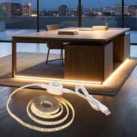 Lampu Strip LED Sensor Gerak Otomatis 5V USB Fleksibel untuk Tangga, Lorong, dan Penerangan Anak Tangga dengan Timer Tunda