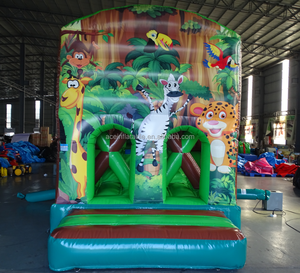 Juegos commerciaux inflables infantil animal <span class=keywords><strong>jungle</strong></span> EN-14960 château gonflable <span class=keywords><strong>jeu</strong></span> <span class=keywords><strong>de</strong></span> course amusant pour enfants adulte parcours d'obstacles gonflable - Product Image 3