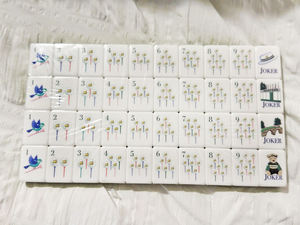 Mahjong Tile Set American Golf Masters Acrylic 160 Mahjong Tiles American Elegant Game Adult <b>Entertainment</b> - Product Image 5
