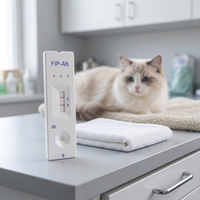 Cassette de test rapide d'anticorps pour la périarthrite inflammatoire périostale (FIP) et la périarthrite viroïdale périostale (FIPV) chez le chat, pour sérum et sang total, bandelette de diagnostic vétérinaire