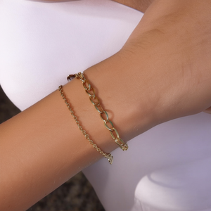 YE195-S140-14255 สร้อยข้อมือแฟชั่นแบบโซ่และแบบเชื่อมต่อ - Product Image 3