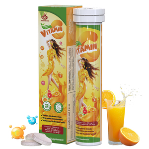 Tableta Efervescente de Vitamina C y D3, Superalimento Holístico, Estabilidad y Apoyo para un Estilo de Vida Moderno, Suministro Directo de Fábrica OEM Personalizado, 1000mg - Product Image 1