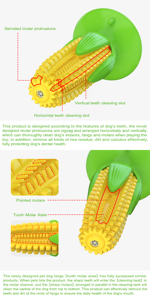 Sound Suction Cup Corn Shape <b>Pet</b> Teething Artifact Cat and Dog <b>Toy</b> - Product Image 4
