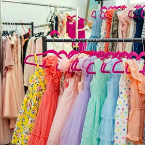 ชุดเดรสเด็กผู้หญิงผ้าฝ้ายพิมพ์ลายดอกไม้ แขนกุด สีชมพู ขาว ม่วง หลากสี ลายพิมพ์หลากสี ชุดลำลองสำหรับเด็ก ลดราคา - Product Image 3