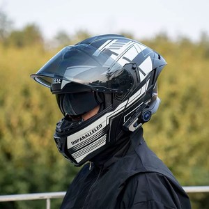 Meilleure vente en usine HX Casque de <span class=keywords><strong>scooter</strong></span> certifié 3C avec double lentille Casque de sécurité Bluetooth à couverture complète toutes saisons pour adultes - Product Image 1