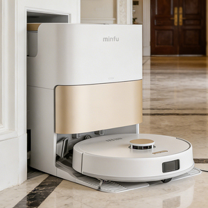 Robot Aspirador Multifuncional con Autolimpieza y Autovaciado, para Barrer y Fregar, Limpieza en Seco y Húmedo, Secado con Aire Caliente - Product Image 1