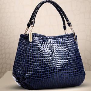 Sac à main en cuir pour femme, sac à bandoulière tendance noir pour dames - Product Image 1