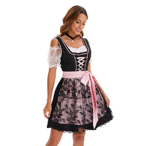 Costume d'Oktoberfest de Munich Yi Xiaoyi pour femmes, robe de serveuse de bière allemande, taille plus, tenue de serveuse de bar pour adultes - Product Image 4