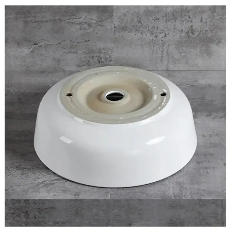 2024 vendita calda forma rotonda Lavabo bagno Lavabo in ceramica nuovo modello Lavabo