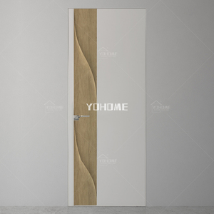 <span class=keywords><strong>Puertas</strong></span> Interiores Europeas de <span class=keywords><strong>Formica</strong></span> MDF, Puerta Interior de Madera Maciza de 8 Pies con Núcleo Sólido, Diseño Moderno para Dormitorios - Product Image 2