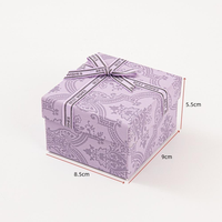 Caja de Regalo Rectangular de Papel Recubierto Ecológico de Múltiples Colores para un Solo Reloj con Almohada, Venta al Por Mayor