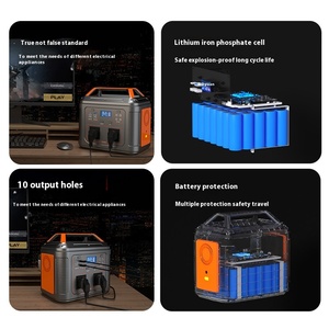 เครื่องกำเนิดไฟฟ้าพลังงานแสงอาทิตย์แบบพกพา 500W 512WH แบตเตอรี่ลิเธียมไอออน MPPT สำรองไฟบ้าน ชาร์จมือถือ คลื่นไซน์บริสุทธิ์ ปลั๊ก US สำหรับใช้งานกลางแจ้ง - Product Image 3