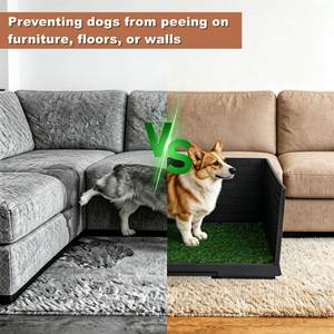 Alfombra de césped artificial <span class=keywords><strong>para</strong></span> perros con bandeja, equipo de entrenamiento <span class=keywords><strong>para</strong></span> orinar en interiores, inodoro <span class=keywords><strong>para</strong></span> perros machos con rejilla, inodoro <span class=keywords><strong>para</strong></span> perros, caja de arena <span class=keywords><strong>para</strong></span> perros - Product Image 4