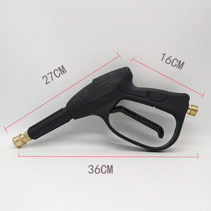Pistola de lavado de coches de alta presión con conexión rápida, núcleo de válvula de cobre puro de longitud media, unión de 1/4 de pulgada, operación manual - Product Image 4