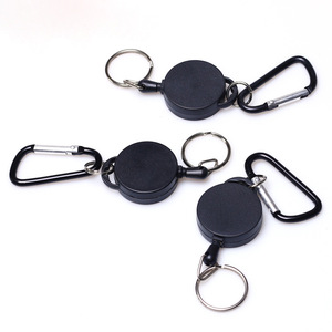 Porte-clés rétractable sportif en acier inoxydable 2026 avec alarme, anti-perte, <span class=keywords><strong>pour</strong></span> passe de ski et carte d'identité - Product Image 2