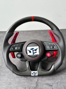 Volante de Fibra de Carbono Personalizado Compatible con Audi A1 A3 A4 A5 A6 A7 RS R8 <span class=keywords><strong>RS3</strong></span> C7 Q5 Q7 S3 8V B8 B9 S4 Q3 Q8 TT - Product Image 5