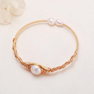 Bracelet en perles d'eau douce blanches véritable, fabrication directe du fabricant, simple, ouverture facile, bijoux pour femmes, bracelets tendance - Product Image 3