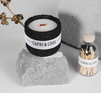 Bougie parfumée à la cire de soja, écologique, non toxique, longue durée, combustion propre, faite à la main, moderne, décorative, pour les fêtes, biologique