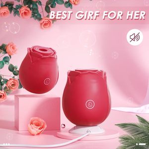 Nouveau Vibrateur Clitoridien Rechargeable Rose pour Femme avec 7 Vitesses, Recharge USB, Stimulation des Mamelons et des <span class=keywords><strong>Seins</strong></span> - Product Image 1