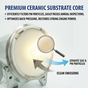 ตัวกรองดีเซล DPF แบบรังผึ้งเซรามิกใหม่ สำหรับรถบรรทุก <span class=keywords><strong>VOLVO</strong></span> หมายเลขอะไหล่แท้ 21716414 21716416 85013300 85013304 85021740 - Product Image 4